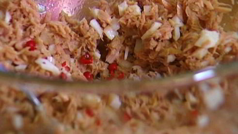 горячий бутерброд с тунцом и сыром по-орегонски