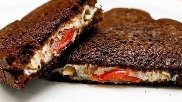 Рецепт Итальянского бутерброда с сыром и грибами