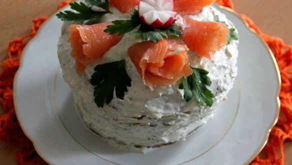 Рецепт Шведского бутербродного торта