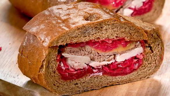 Рецепт Закрытых бутербродов с красной капустой