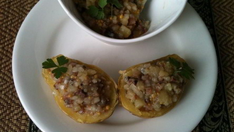 Рецепт быстрой закуски из картофеля и сельди