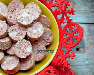 Домашняя печеночная колбаса