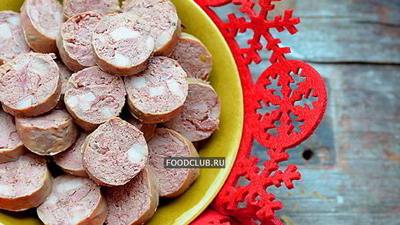 Рецепт Домашней печеночной колбасы