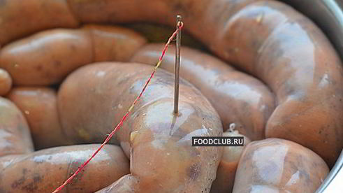 домашняя печеночная колбаса