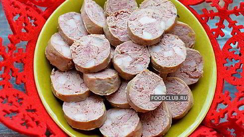 домашняя печеночная колбаса