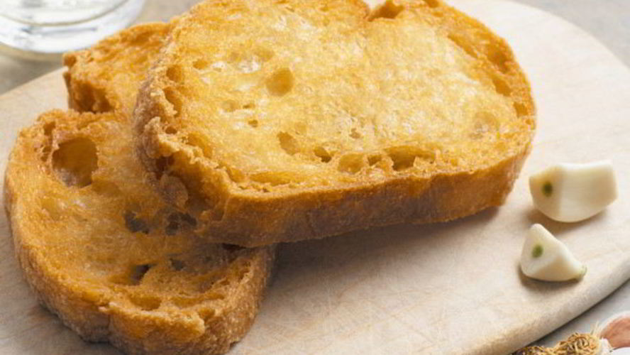 Рецепт гренков с чесноком