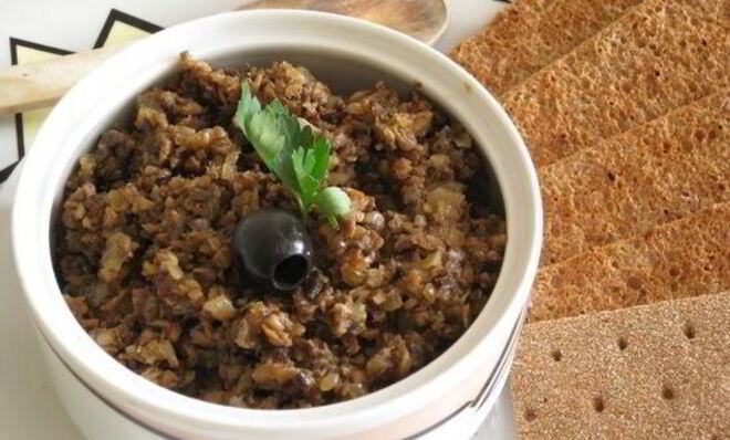 Грибная икра из сушеных грибов