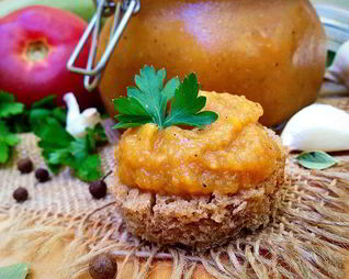 Кабачковая икра, запеченная в рукаве