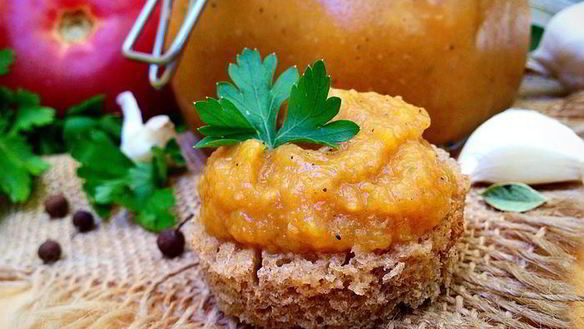 Рецепт Кабачковой икры, запеченной в рукаве