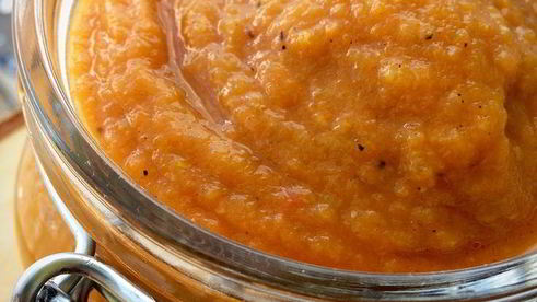 кабачковая икра, запеченная в рукаве