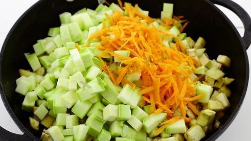 кабачково-баклажанная икра на зиму