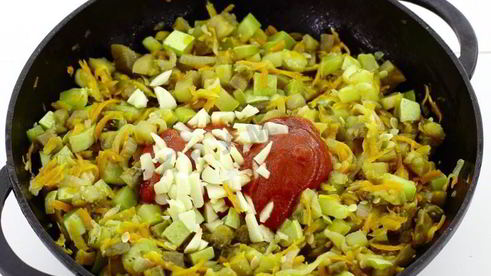 кабачково-баклажанная икра на зиму