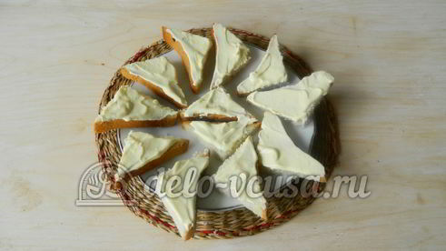 канапе кораблики с огурцом