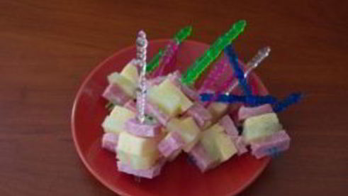 канапе с ветчиной и сыром