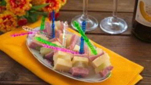 канапе с ветчиной и сыром