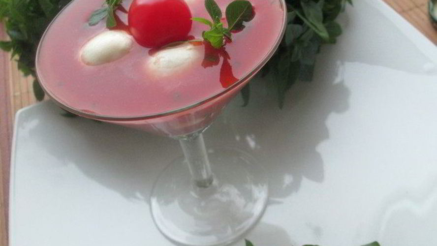 Рецепт капрезе в бокале