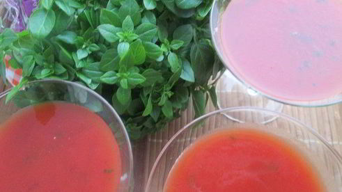 капрезе в бокале