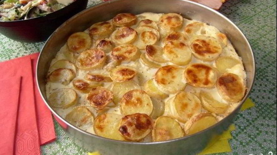 Рецепт картошки с баклажанами