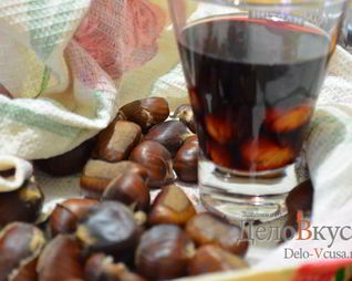 Каштаны печеные в духовке с красным вином