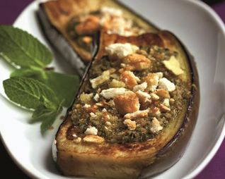 Холодная закуска из баклажанов с мятой