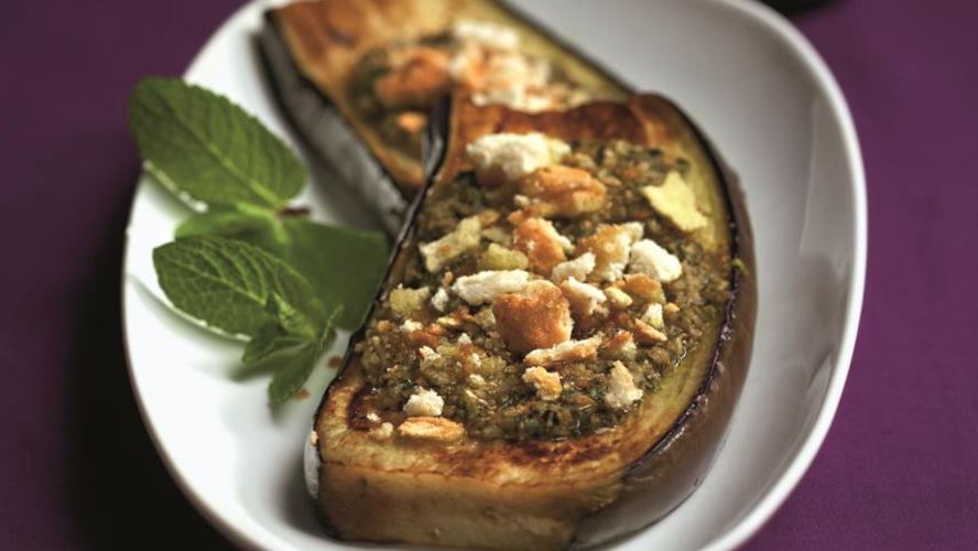 Рецепт холодной закуски из баклажанов с мятой