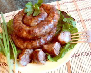 Колбаса украинская, домашняя