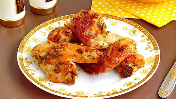 Рецепт Маринованных крылышек, запеченных в духовке