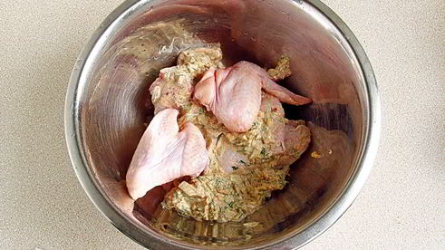 маринованные крылышки, запеченные в духовке