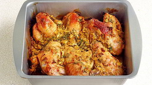 маринованные крылышки, запеченные в духовке