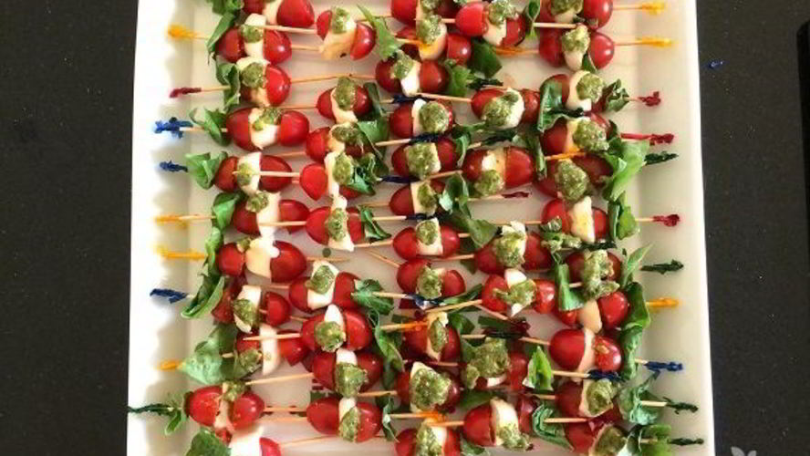 Рецепт новогодней закуски капрезе