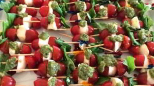 новогодняя закуска капрезе