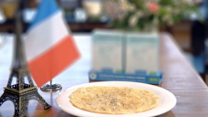 Рецепт французского омлета с кабачком