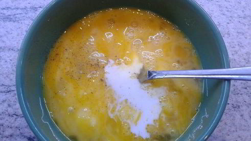 фриттата с грибами и цветной капустой