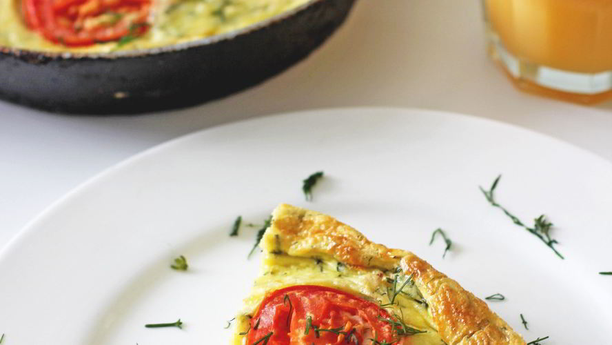 Рецепт фриттаты с маскарпоне, ветчиной и сыром