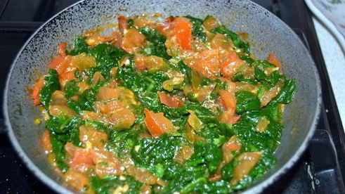 фриттата с сыром и шпинатом