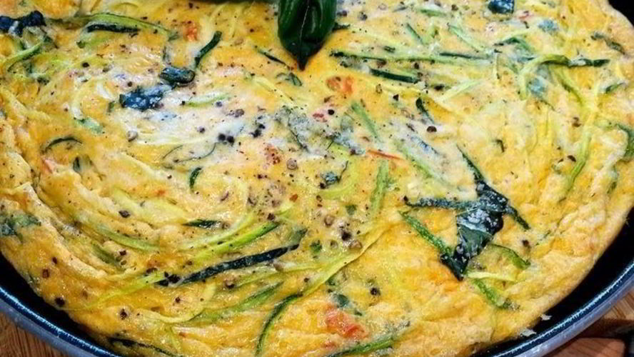 Рецепт фриттаты со спагетти из цукини