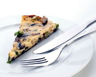 Грибной омлет с тимьяном и горгонзолой