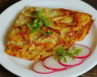 Хрустящий картофельный омлет