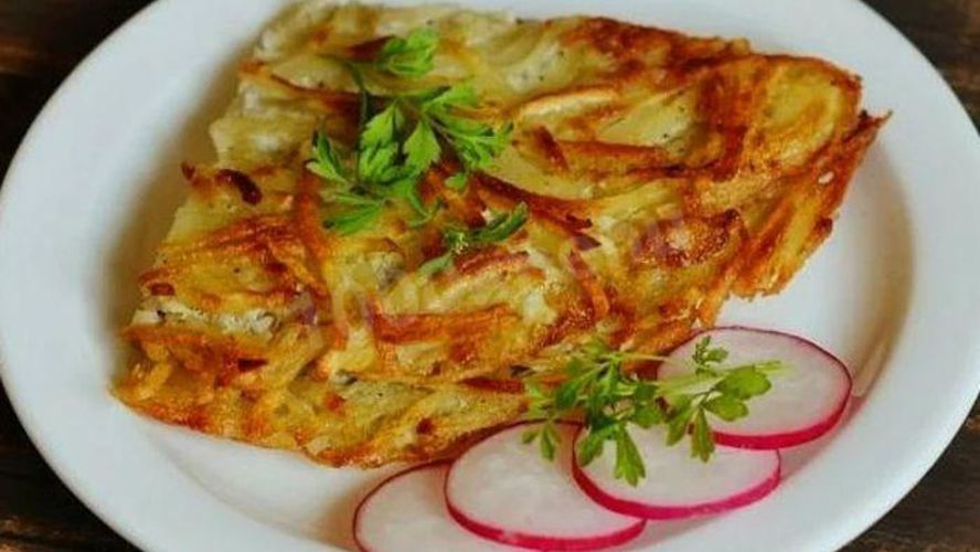 Рецепт хрустящего картофельного омлета