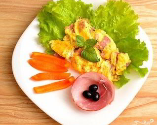 Омлет без молока в микроволновке