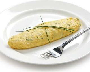 Омлет из белков с зеленью