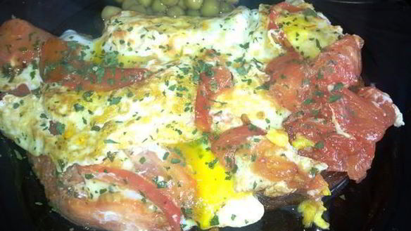 Рецепт Омлета по-бакински на французской гренке