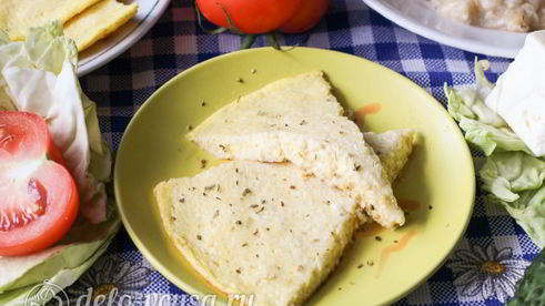 омлет с брынзой