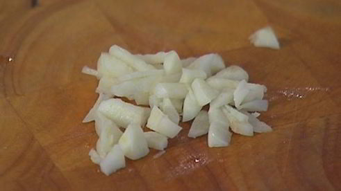 омлет с грибами, руколой и голубым сыром