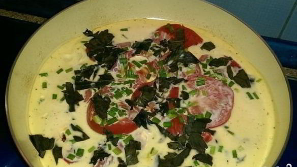 Рецепт Омлета с кабачками и помидорами