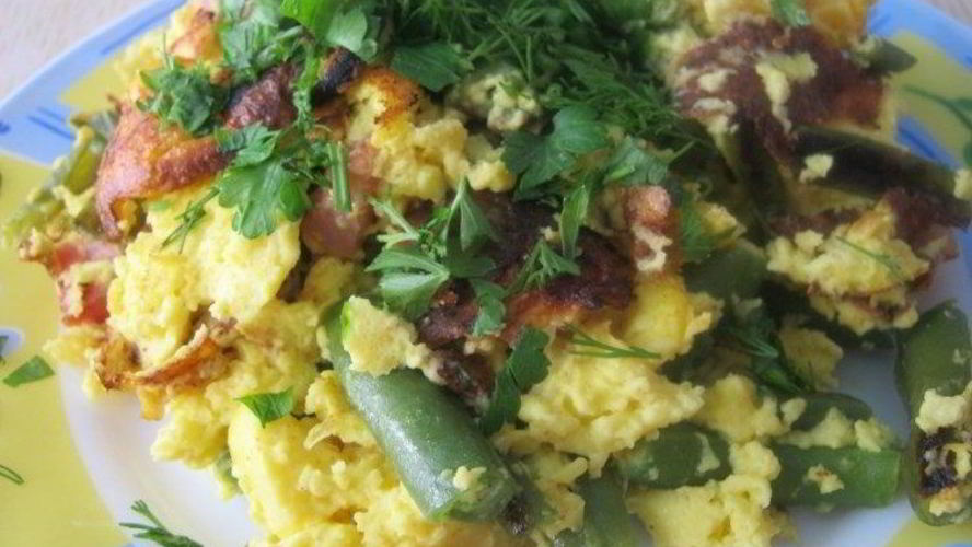 Рецепт омлета с крахмалом