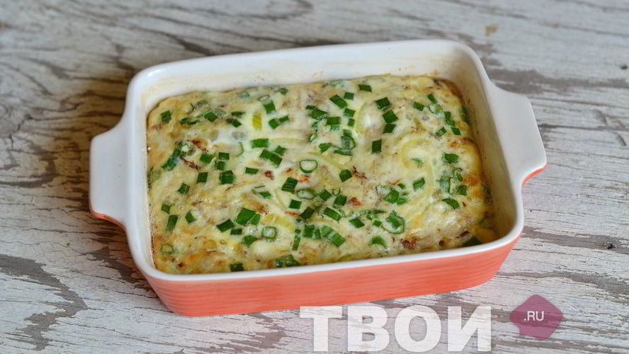 Рецепт омлета с курицей