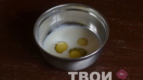 омлет с курицей