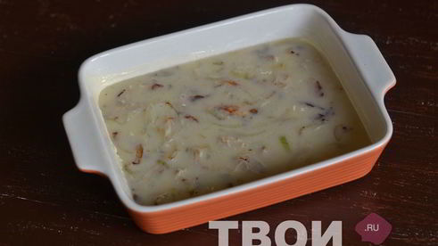 омлет с курицей