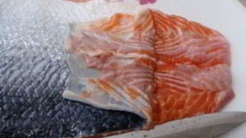 омлет с лососем